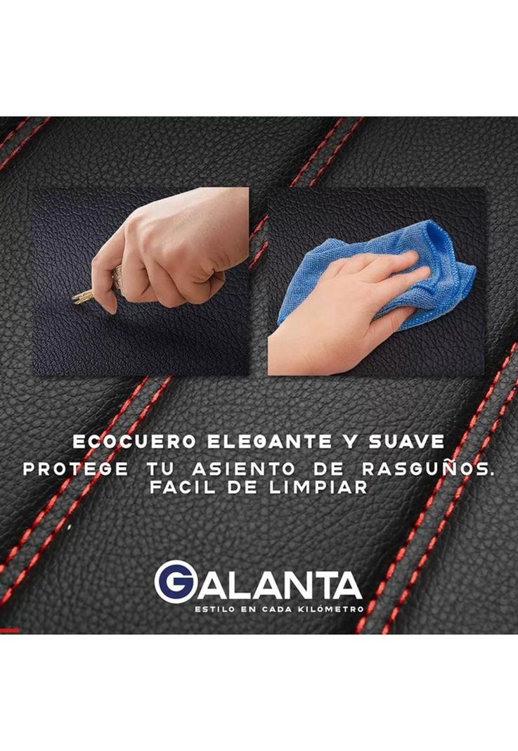 Funda cubre asiento ecocuero Galanta set 5 asientos, color luxury-4
