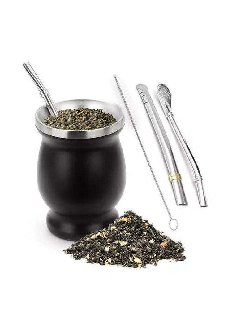 Kit Matero - Bombilla Mate, Set Matero de Acero Inoxidable-0