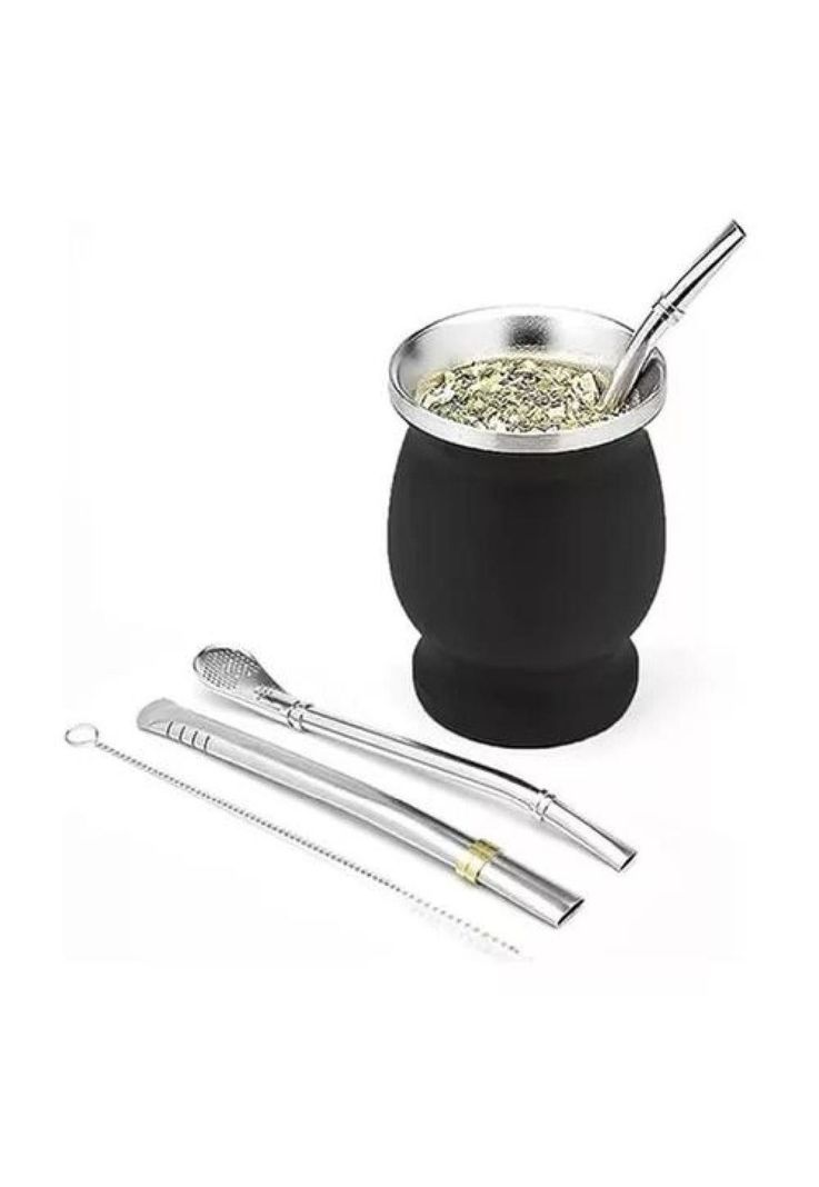 Kit Matero - Bombilla Mate, Set Matero de Acero Inoxidable-1