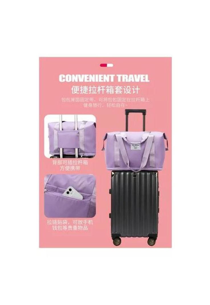 Bolsa Gran Capacidad para Viajes - Hombres y Mujeres - Deportes2 - Color Negro-7