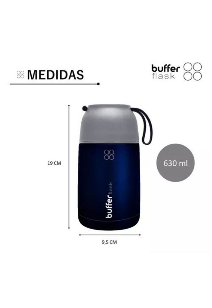 Termo de Comida y Líquido - Buffer Multipropósito, 630 ml + Cuchara-6