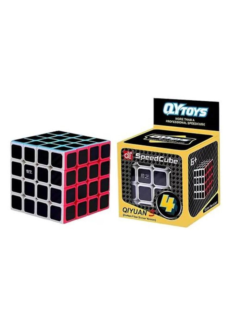 Cubo Rubik Warrior W carbono Qiyi 3x3 fibra carbono multicolor-0
