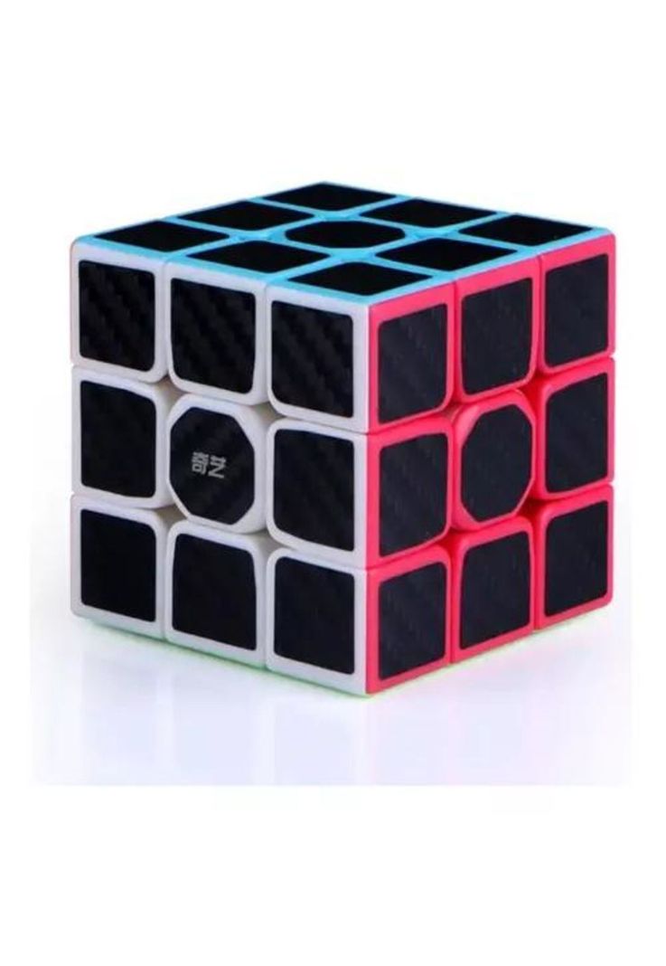 Cubo Rubik Warrior W carbono Qiyi 3x3 fibra carbono multicolor-1