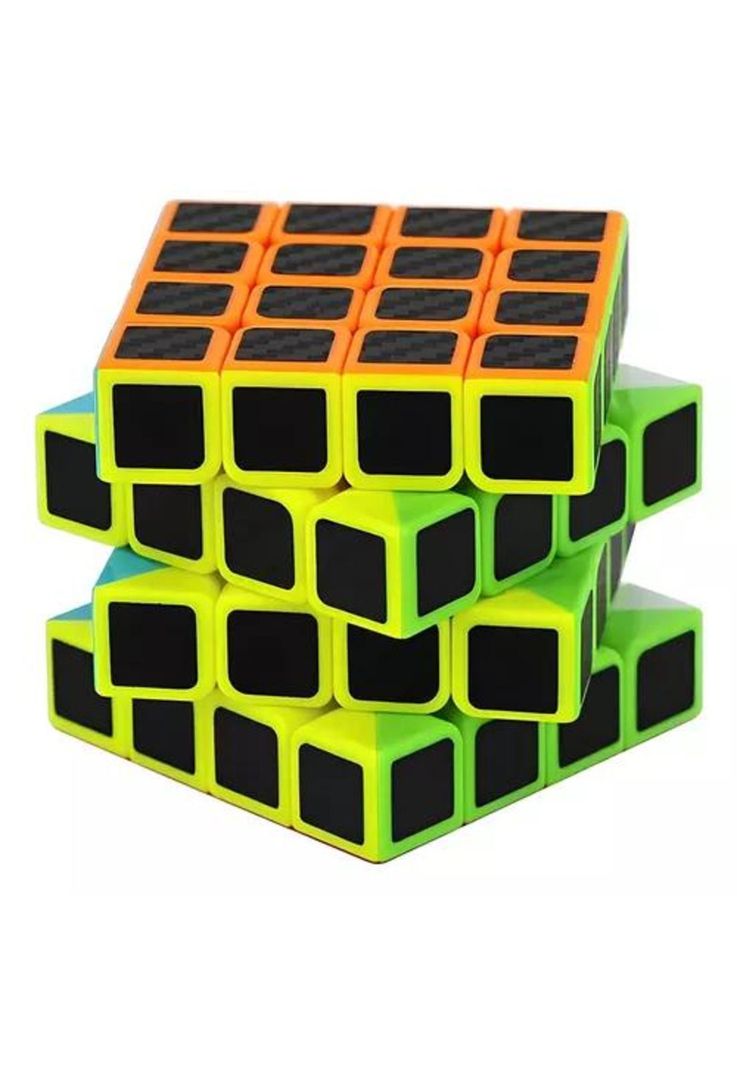 Cubo Rubik Warrior W carbono Qiyi 3x3 fibra carbono multicolor-4