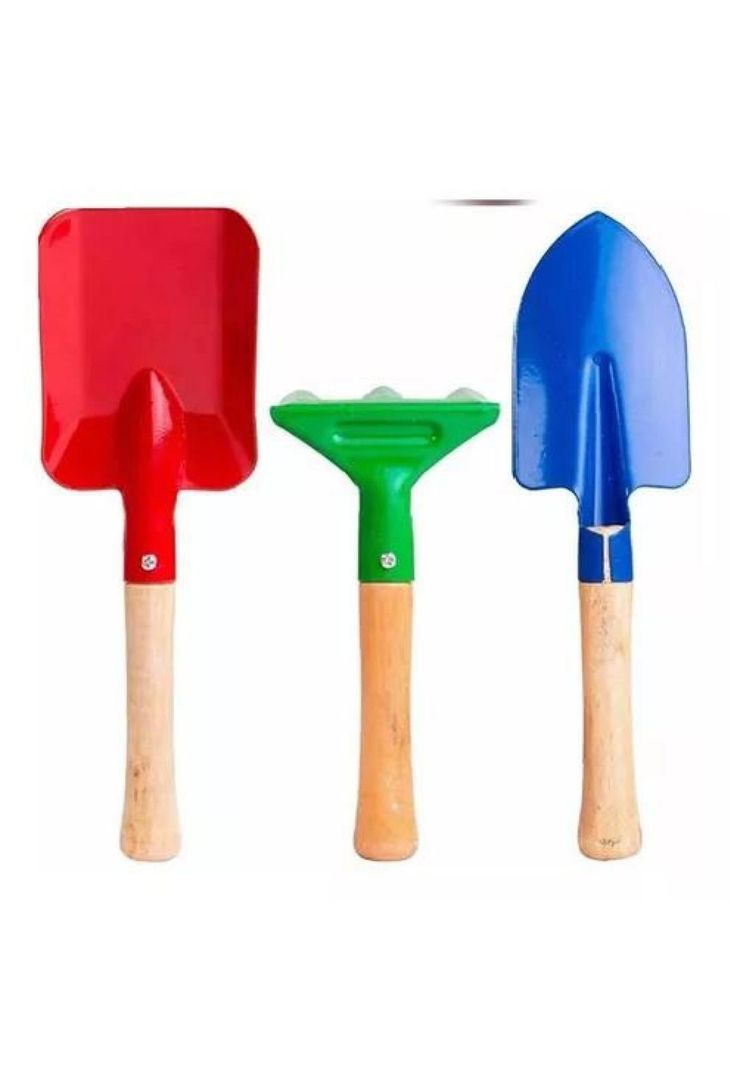 Set de jardinería infantil: herramientas didácticas multicolor-0