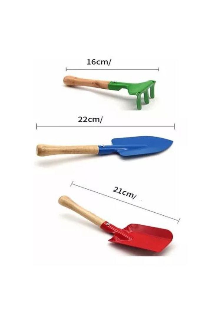 Set de jardinería infantil: herramientas didácticas multicolor-1