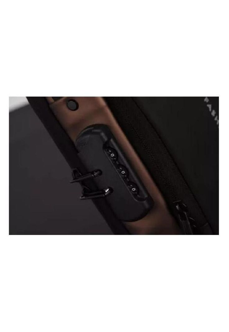 Bolsa de pecho antirrobo para hombre con carga USB color negro-3