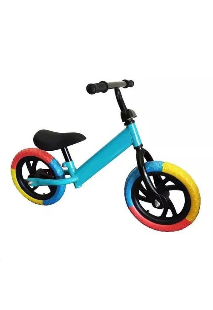 Bicicleta De Equilibrio Sin Pedales De Aprendizaje Niños Azul rueda Colores-0