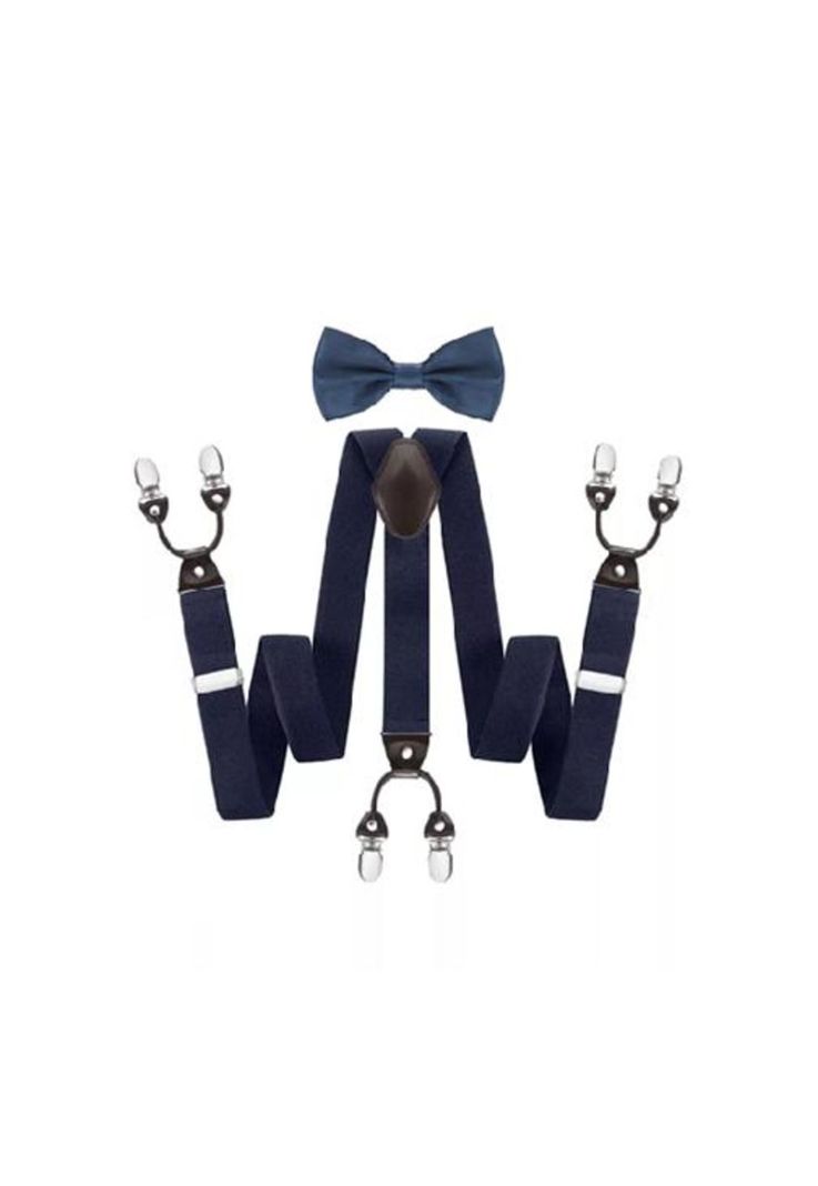 Suspensor humita en caja tirantes hombre ajustable elástico, azul marino-0