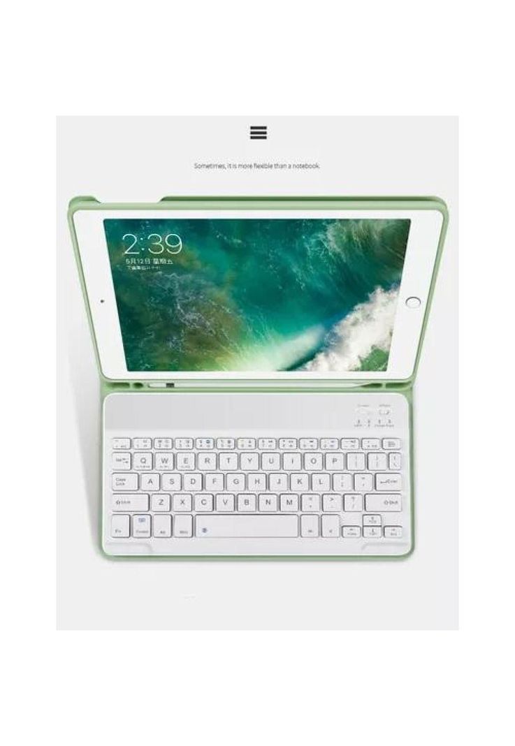 Carcasa con teclado para iPad Air (10.9") 4/5 Gen, ranura para lápiz, color rosado-4