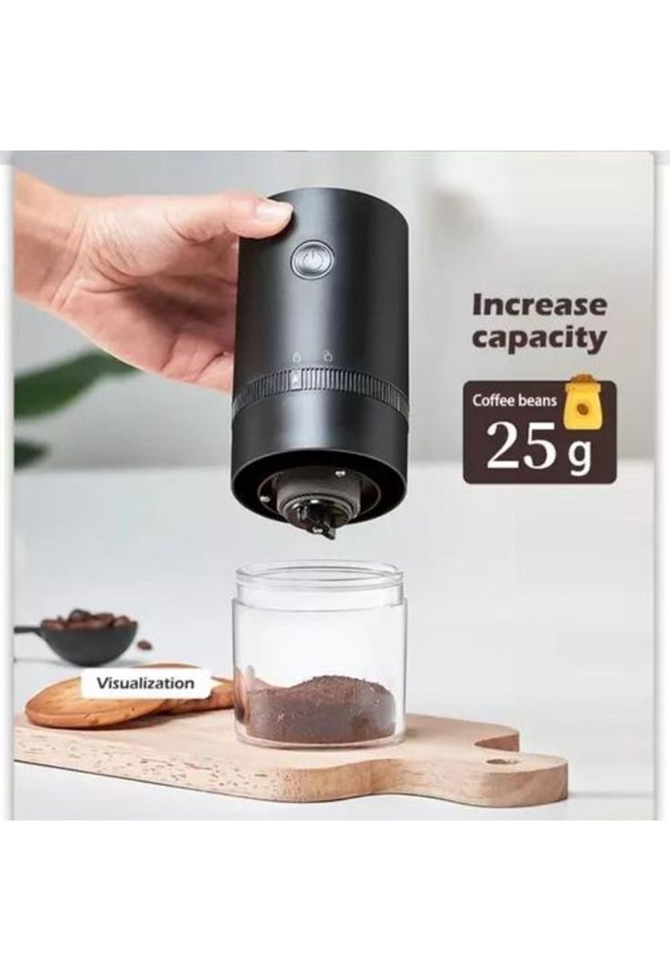 Molino para café y especias inalámbrico eléctrico de cerámica-3