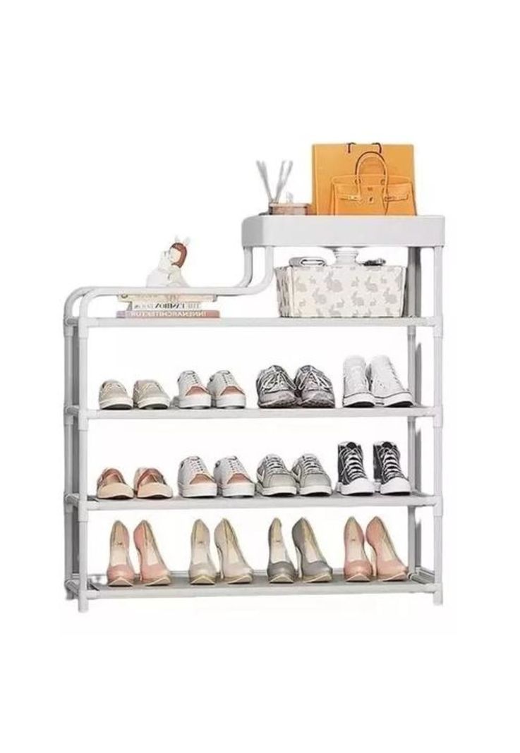 Organizadores de zapatos y ropa 5 niveles armables blanco-1