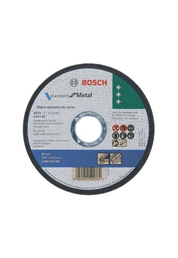 BOSCH Standard Metal 2608619383 50 discos corte 4 1/2, color 115x1.0mm-0