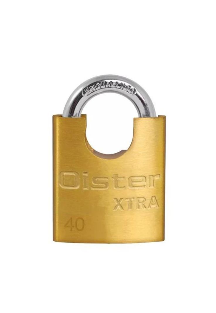 Candado oister xtra con hombro 40mm color amarillo-0