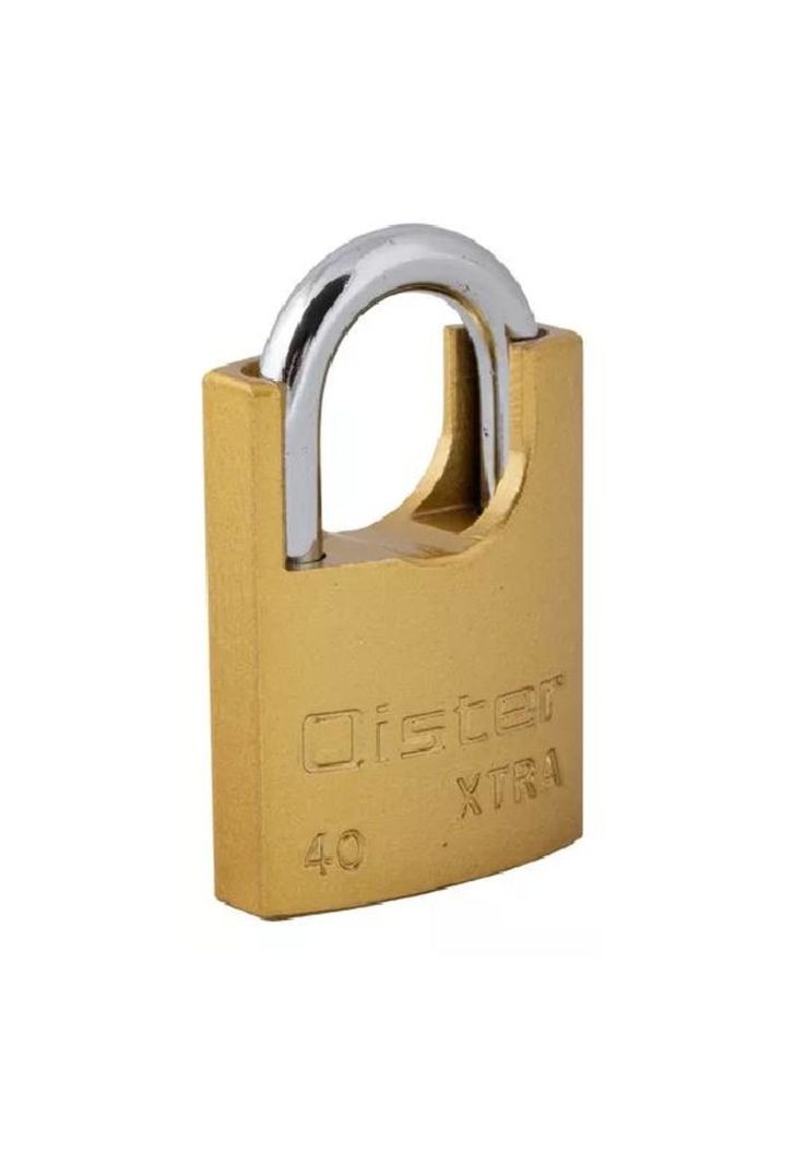 Candado oister xtra con hombro 40mm color amarillo-1