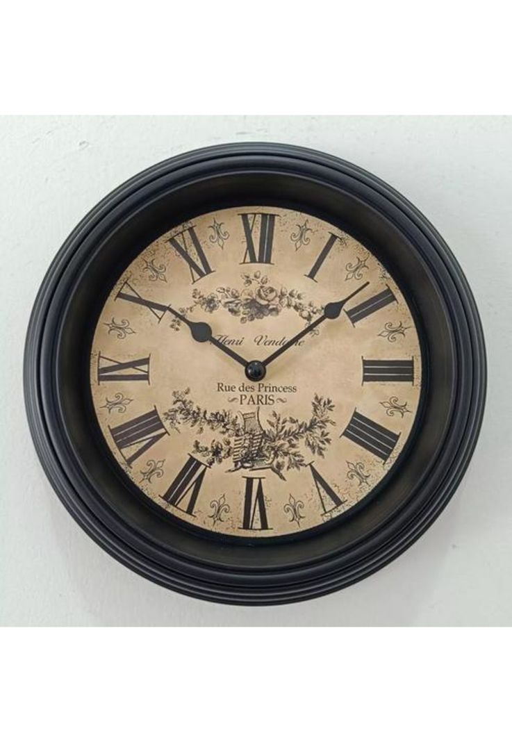 Reloj de pared 61.8x24.7x25.5 cm, elemental, café-0