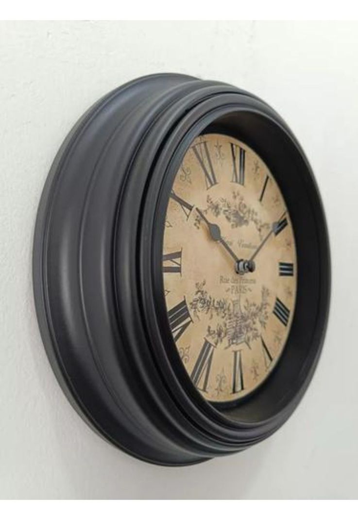 Reloj de pared 61.8x24.7x25.5 cm, elemental, café-1