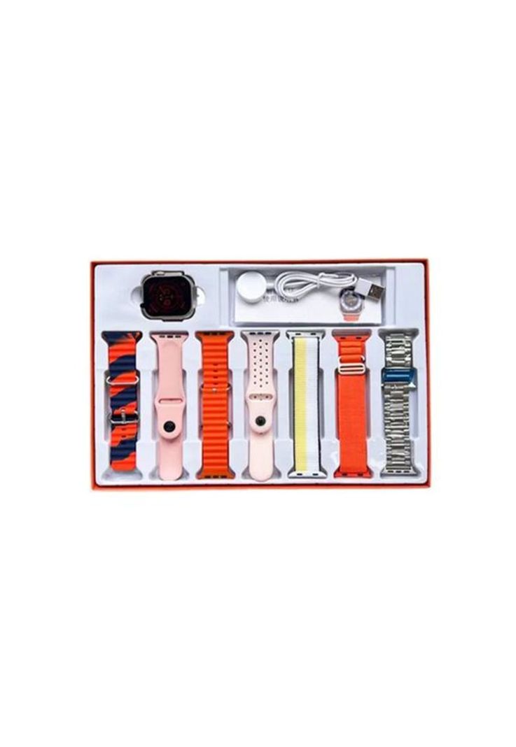 Reloj inteligente smartwatch 7 en 1 color rosado-4