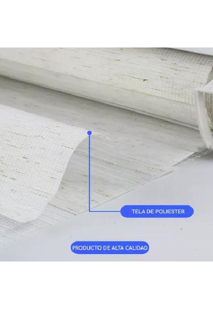 Cortina Roller Duo Zebra Día Noche 150x200cm Blanco Jaspeado-2