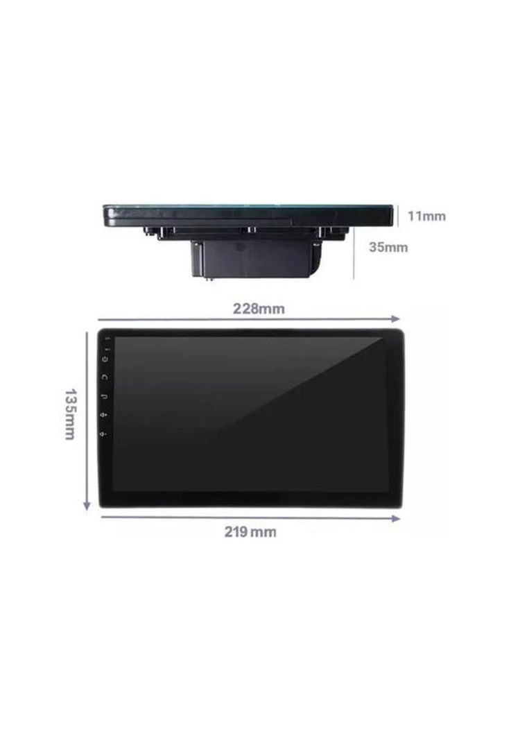 Radio Android 8.1 con GPS y Mirror Link 9" 2 Din, color negro-2