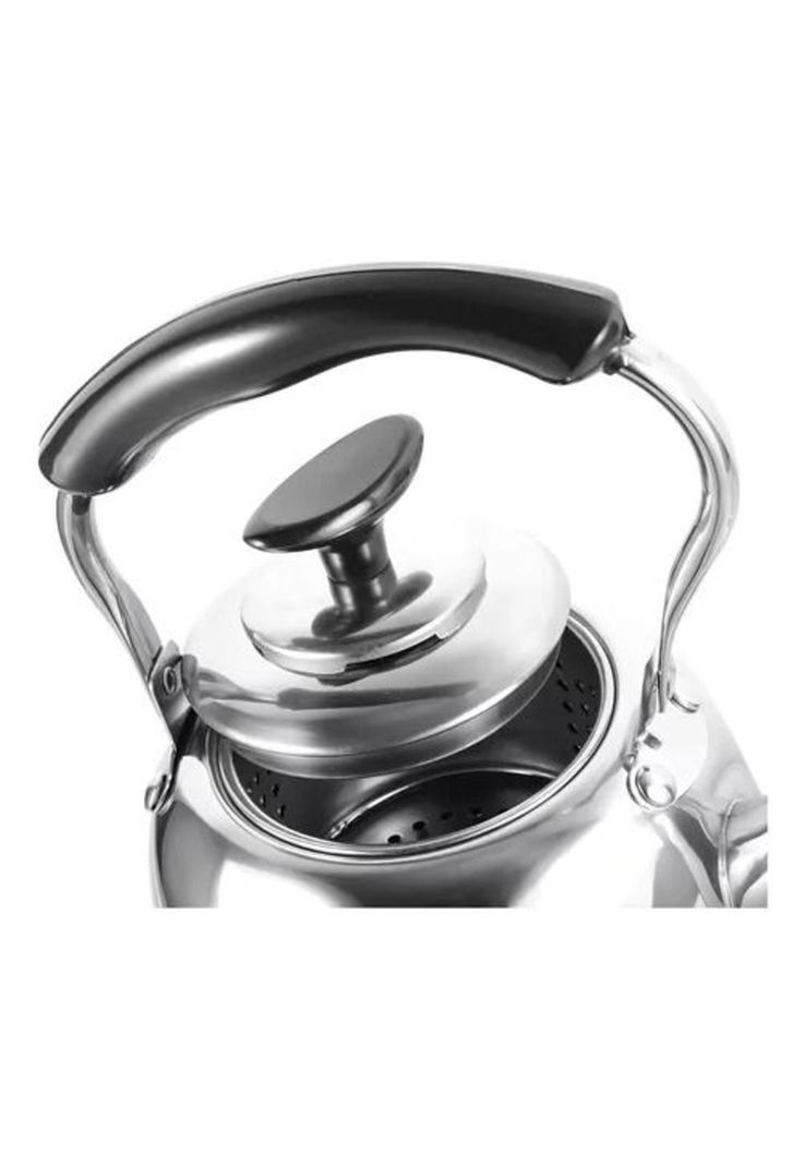 Hervidor de Acero Inoxidable - 1 Litro con Infusor, Color Plateado-3