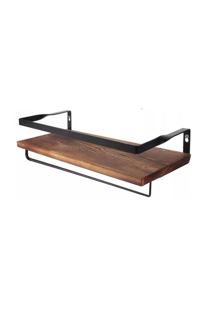Repisas Flotantes de Madera Modernas Multipropósito Kit 2 Marrón Oscuro-0