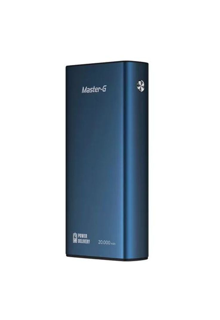 Batería externa power bank Master-G 20,000 mAh, power delivery, azul-1