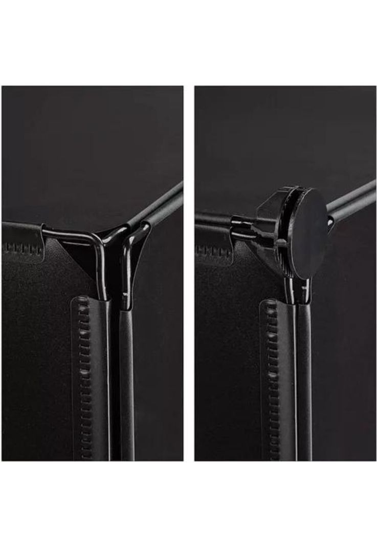 Organizador de closet 6 módulos para baño o ropero negro-7
