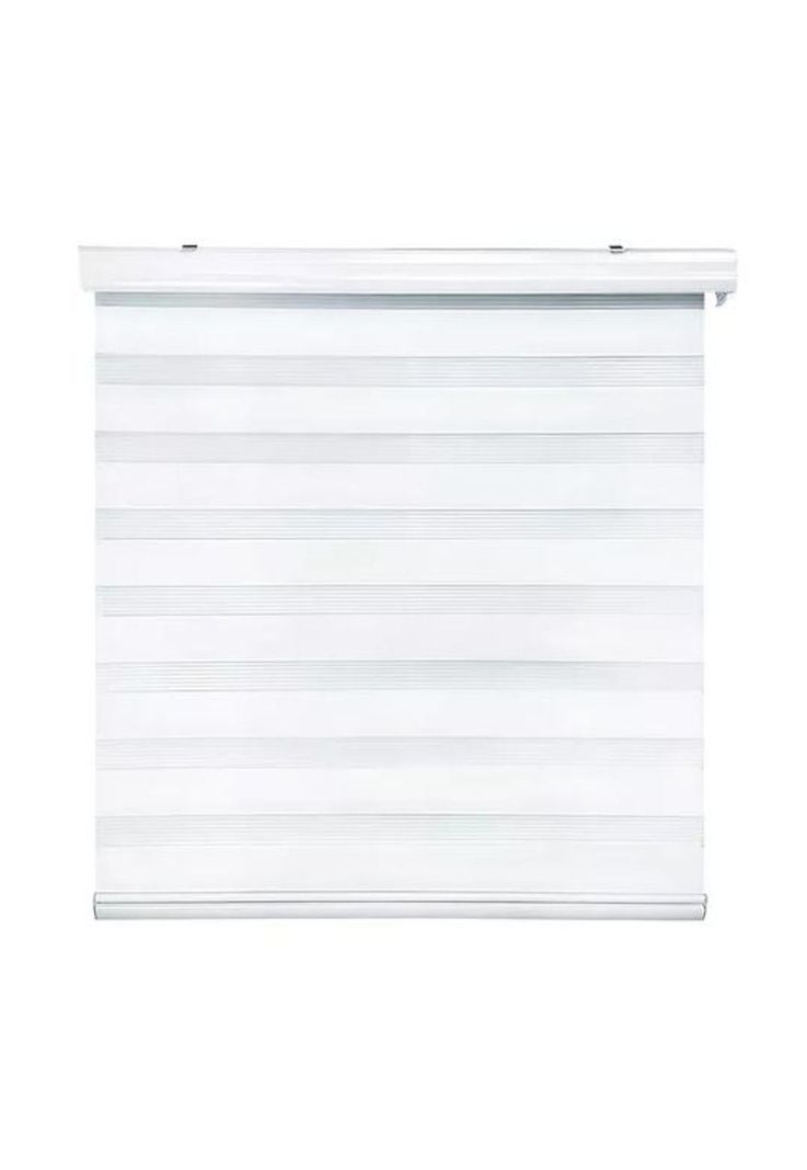 Cortina Roller Duo Zebra Día Noche 150x200cm Blanco-0