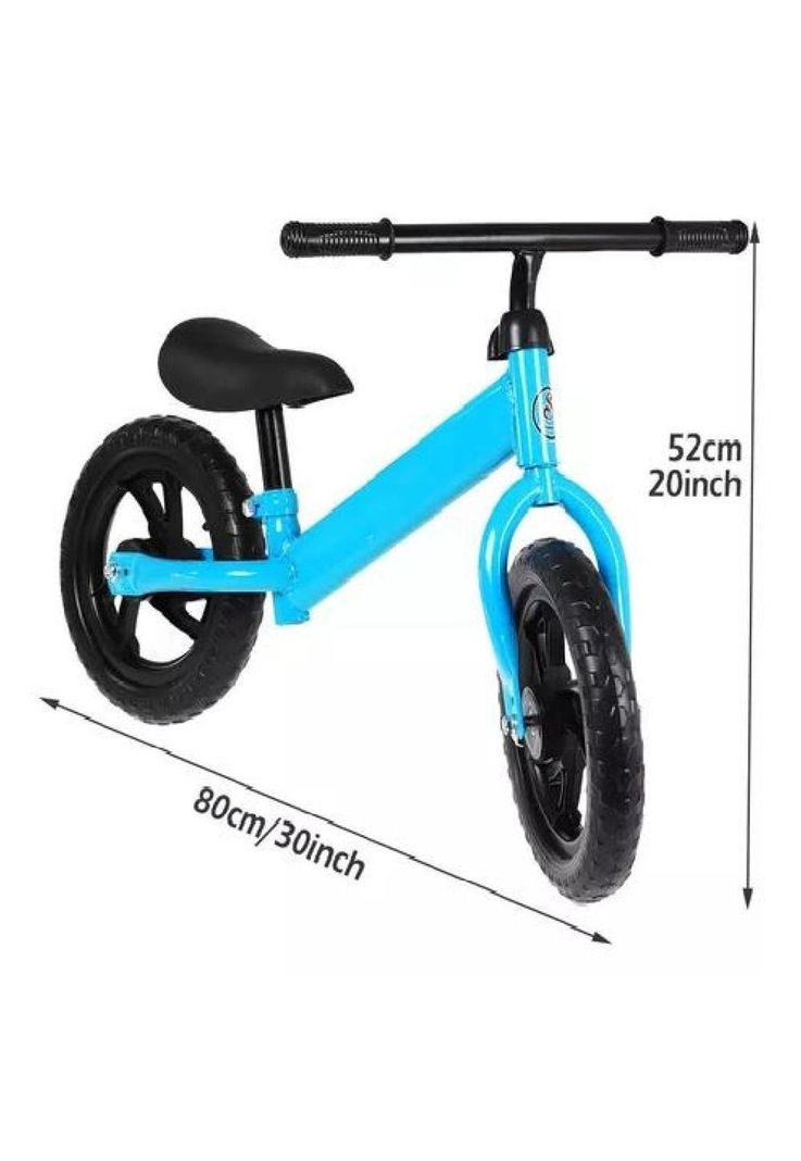 Bicicleta De Equilibrio Sin Pedales Negras-1