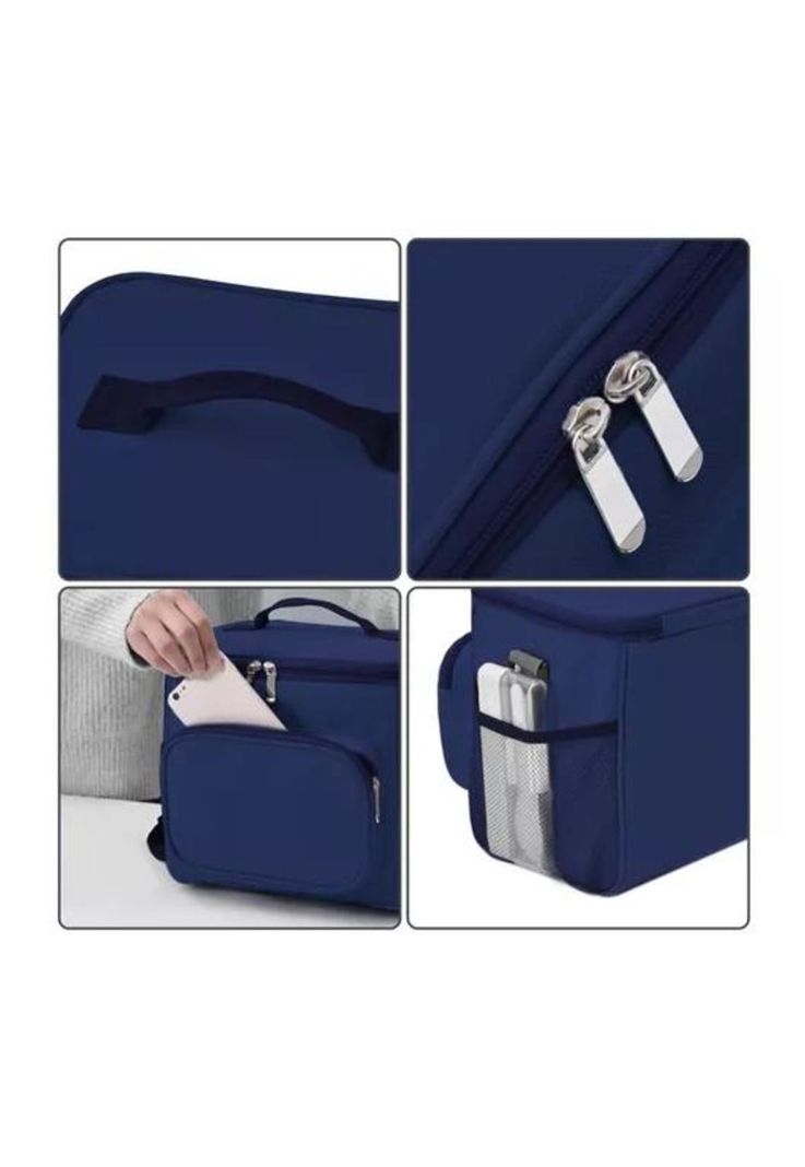 Lonchera Térmica - 23x26 cm - Color Azul-2