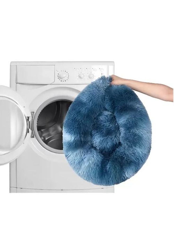 Cama antiestrés felpa pequeña para mascotas 40 cm-4
