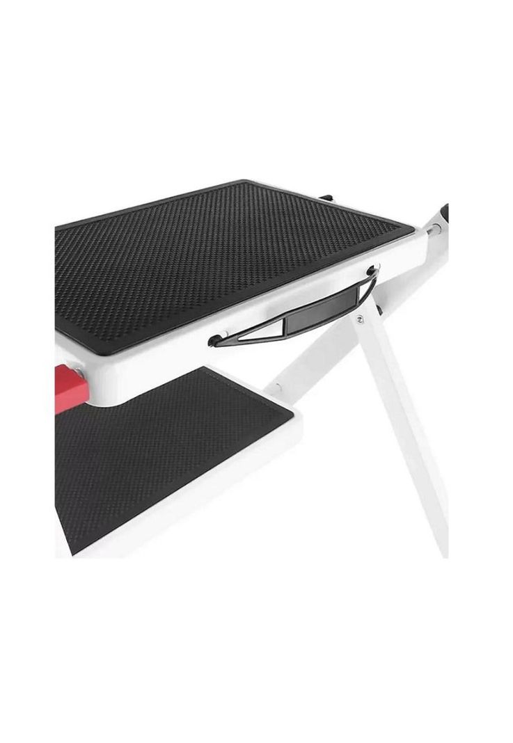 Escalera plegable ultra compacta color blanco-4