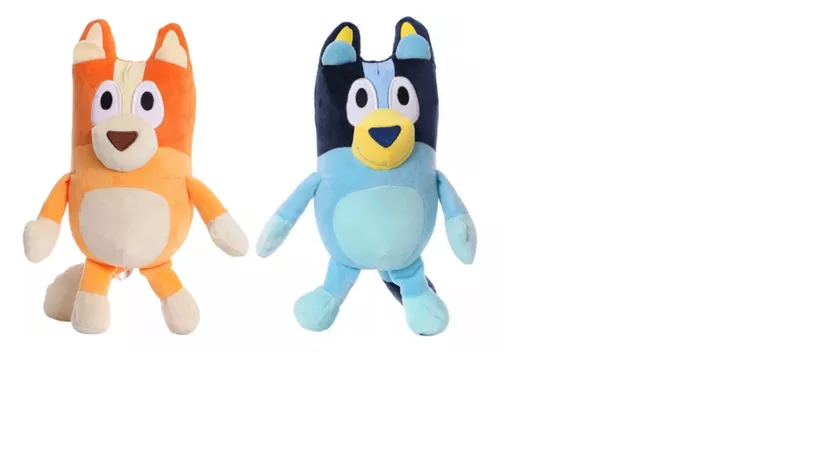 Peluches  Bluey Y Bingo Color Azul y naranja-1