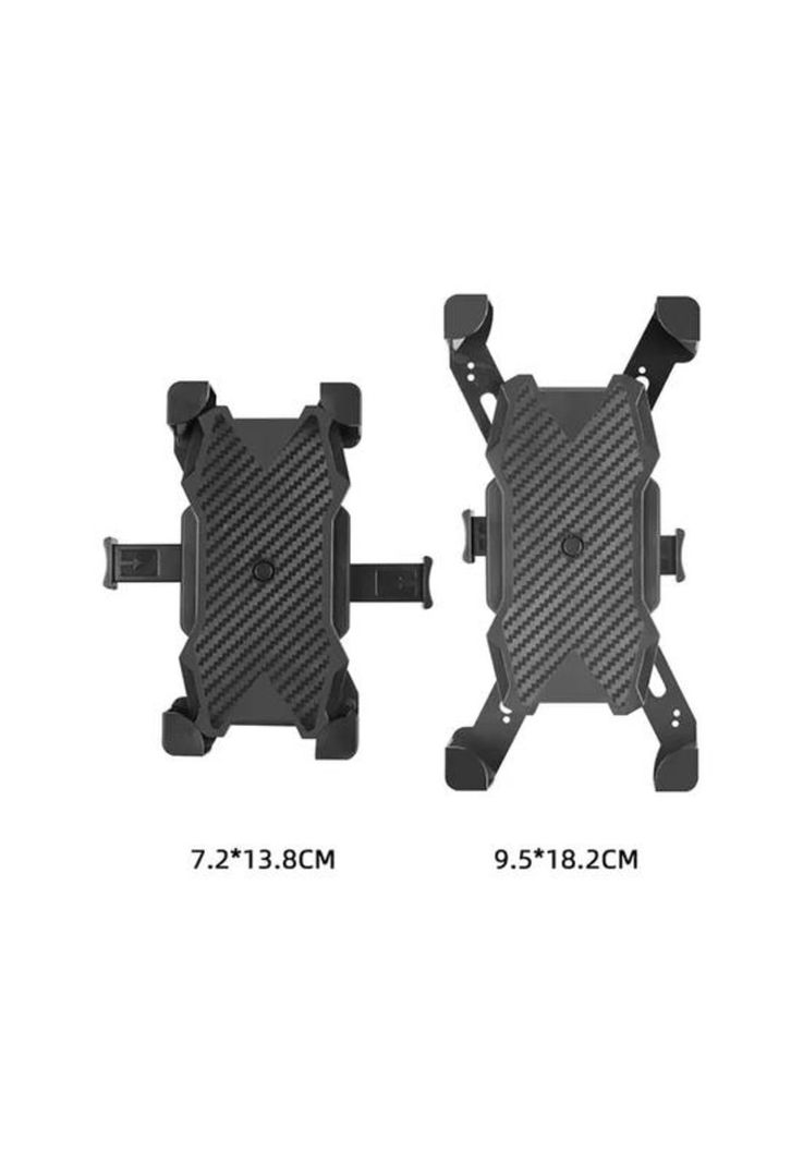 Soporte celular moto scooter, agarre del espejo, regulable, color negro-2