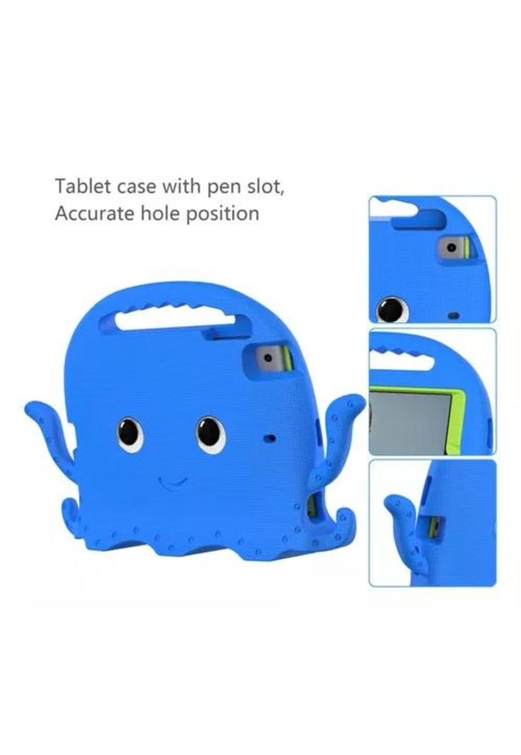 Mica y funda para iPad 9.7 (5ª y 6ª Gen/Air 2/Pro 9.7), color celeste-1
