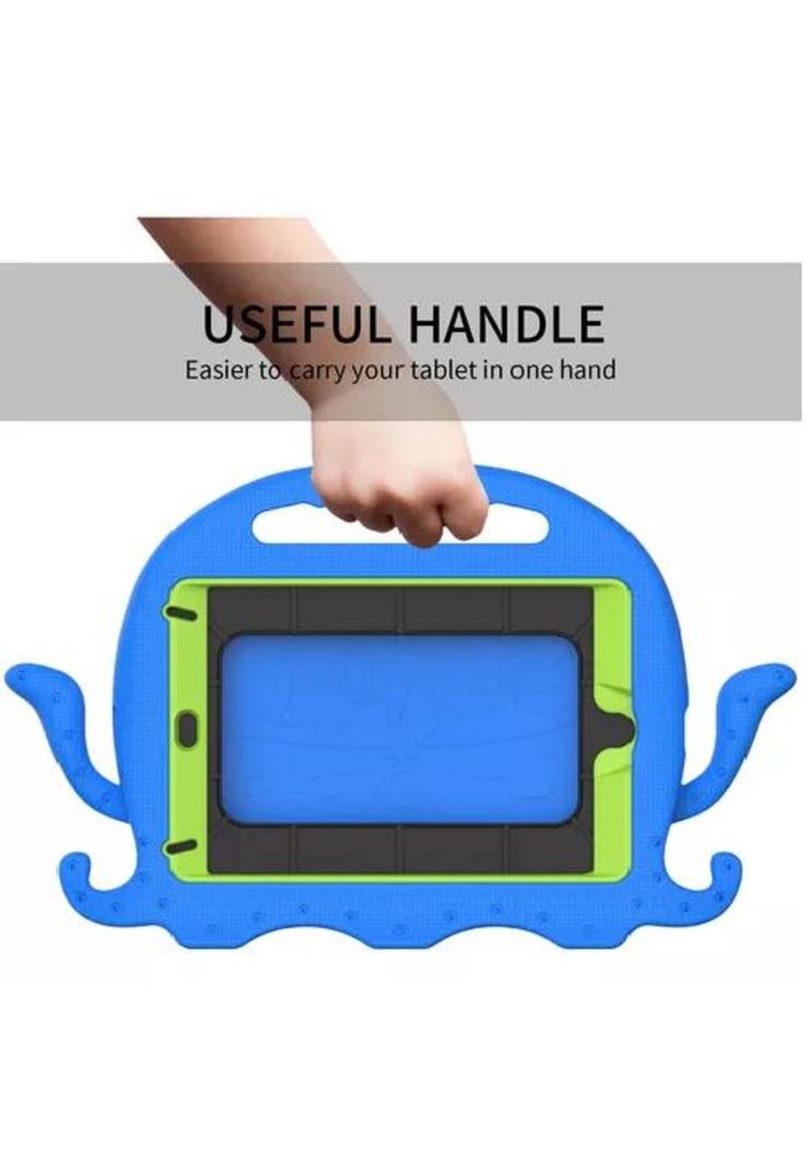 Mica y funda para iPad 9.7 (5ª y 6ª Gen/Air 2/Pro 9.7), color celeste-2