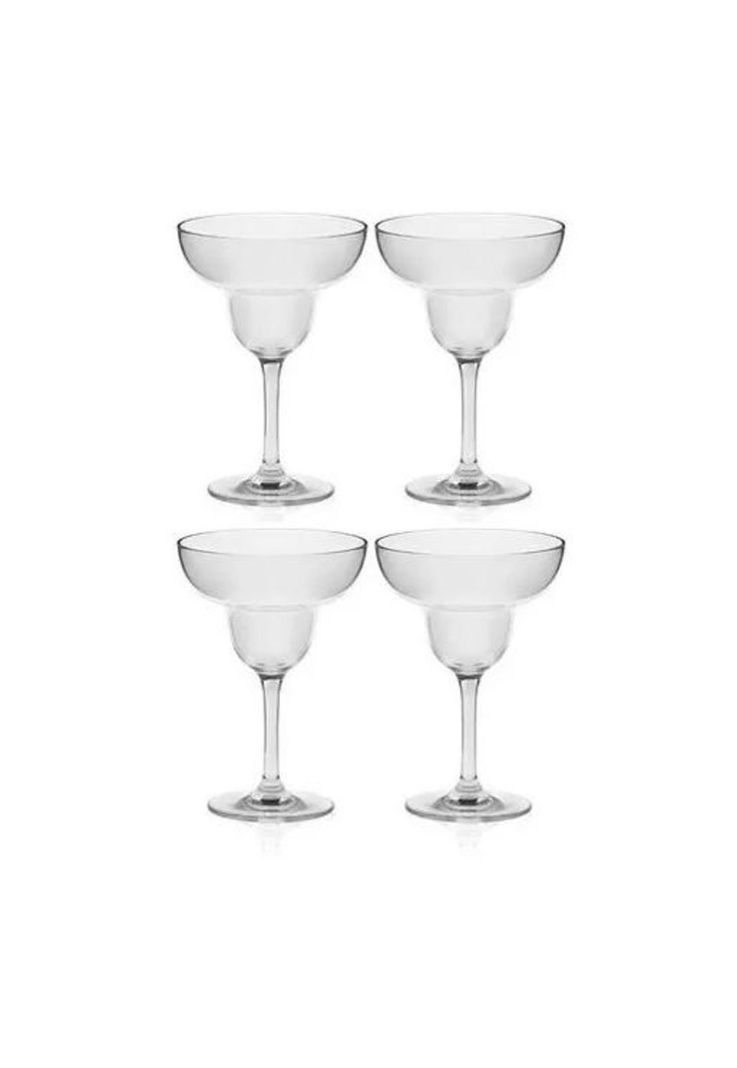 Set 4 Vasos Margarita Coctel Tragos Tequila Cristal Glasso Premium-2