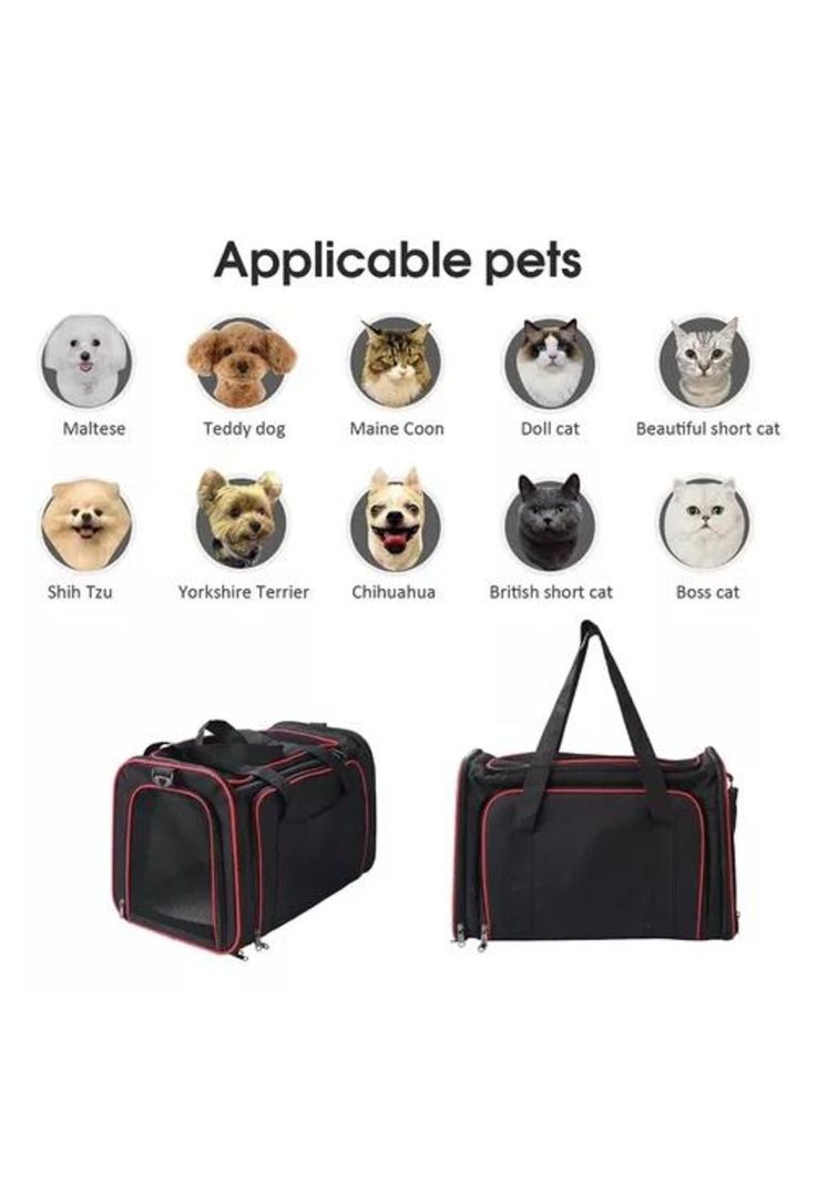 Bolso mochila transportador grande para mascotas dos en uno negro-4