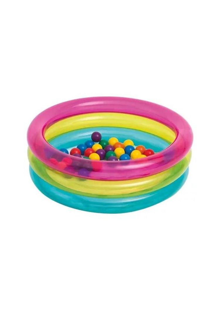 Piscina inflable aros para niños con 50 pelotas-0