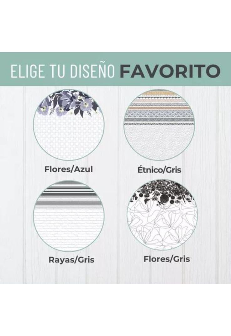 Juego Sábanas Estampadas Ultra Suave + Funda Almohada Super King Color Gris-2