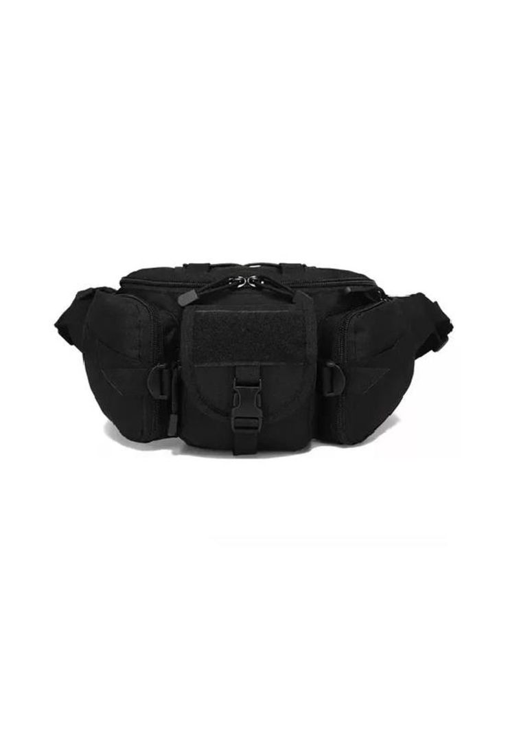 Banano de senderismo trekking outdoor táctico militar negro-0