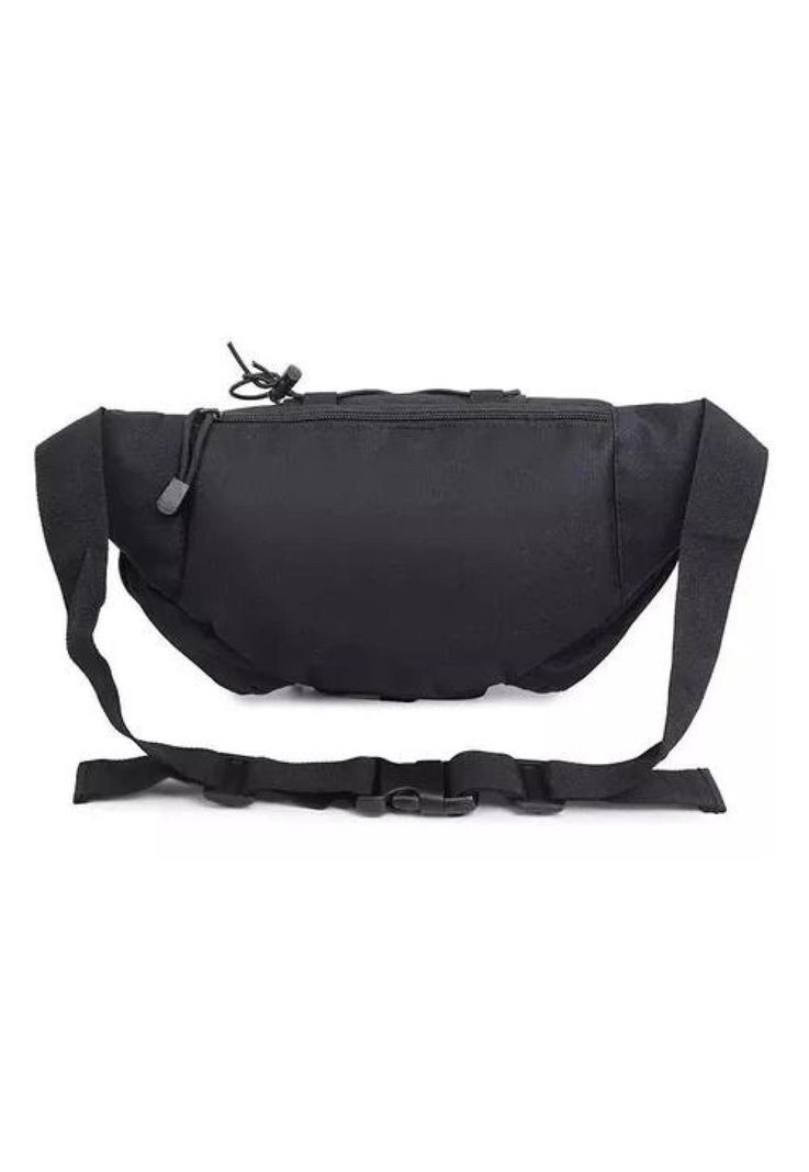 Banano de senderismo trekking outdoor táctico militar negro-1