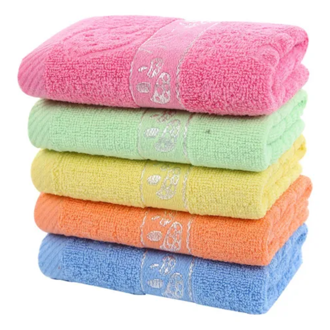 Pack 6 Toallas de Mano Algodón Baño Cara Cocina Gym 35x75 cm
