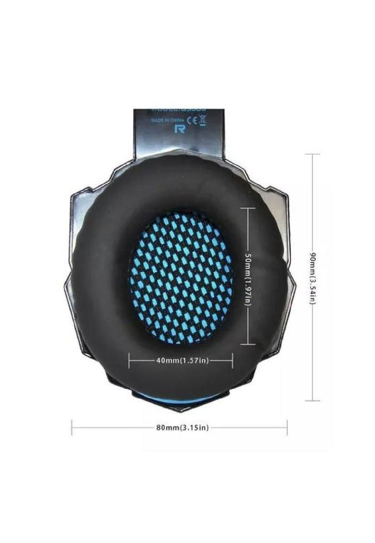 Auriculares gamer inalámbricos Kotion Each G9000 black y blue LED-3