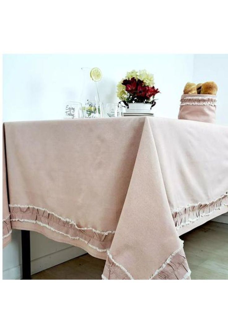 Mantel flanners 160x300 cm, rosado-2