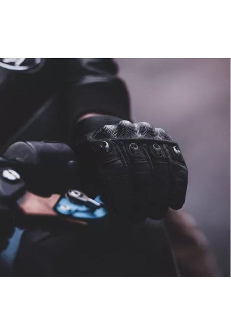 Guantes de Moto con Pantalla Táctil y Mosquetón - Talla M-2