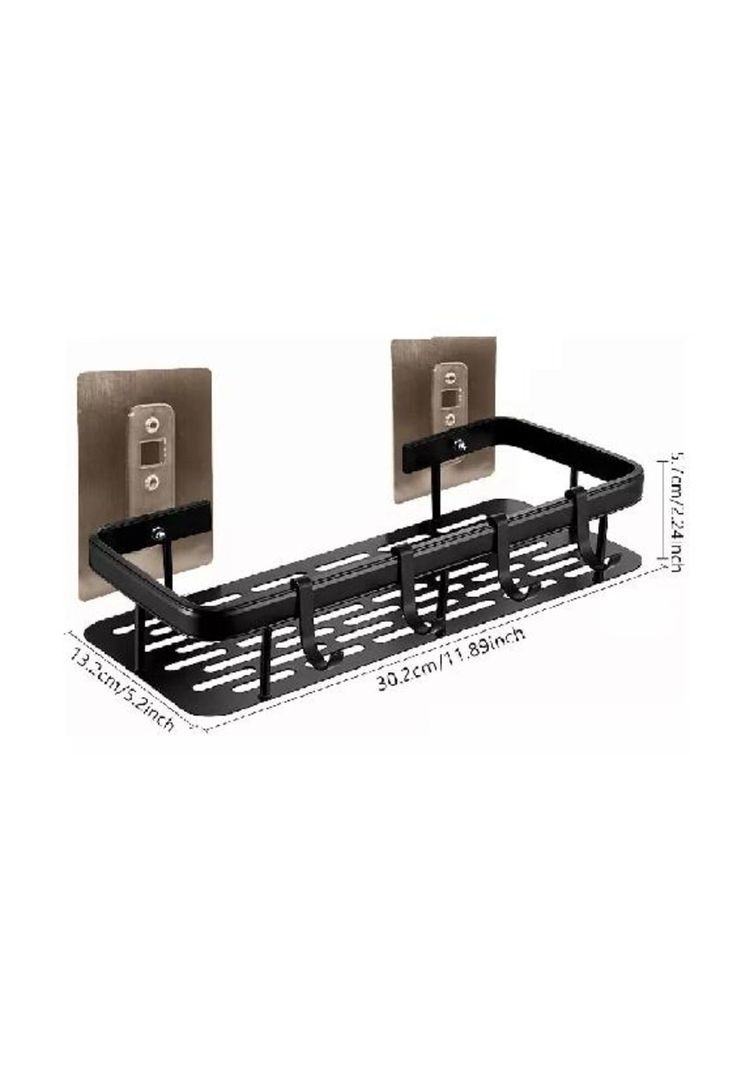 Organizador de Ducha Negro, Repisa para Ducha, Accesorios Multiuso para Baño-1