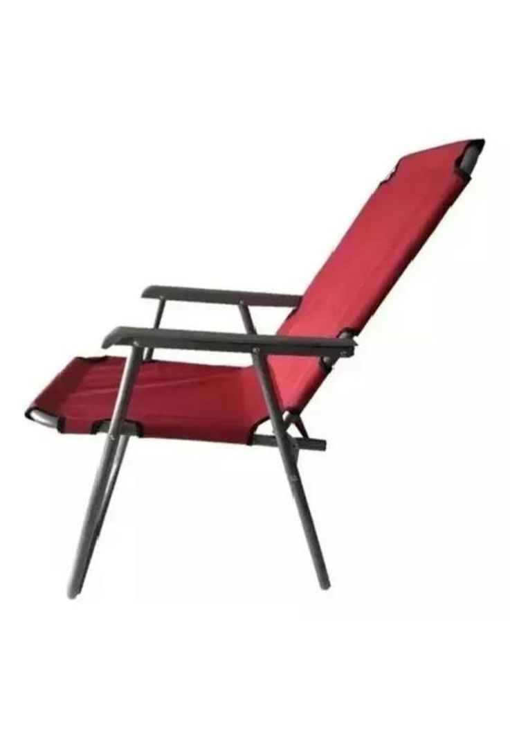 Sillas plegables portátiles para camping y playa rojas-4