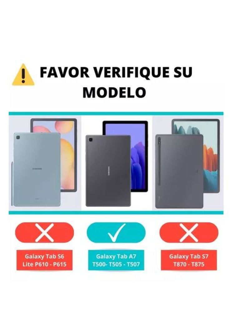 Funda para tablet Samsung Galaxy Tab A7 T500 de 10.4, color rosado-5
